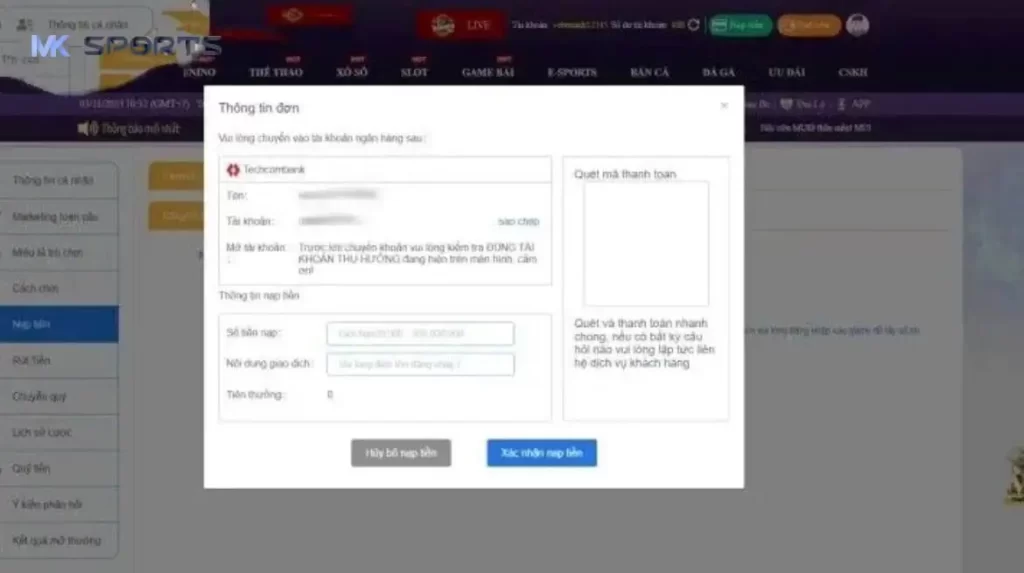 Tầm Quan Trọng Của Hệ Thống Nạp Tiền MK Sport